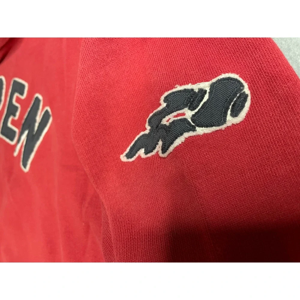 VTG Banner47 US Open‎ 2009 NYC Tennis Hoodie Mens XXL Red Cotton Sweatshirt - Picture 5 of 12